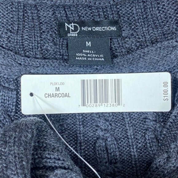 New Directions Knit Sweater Dress Scoop Neck - Picture 3 of 3